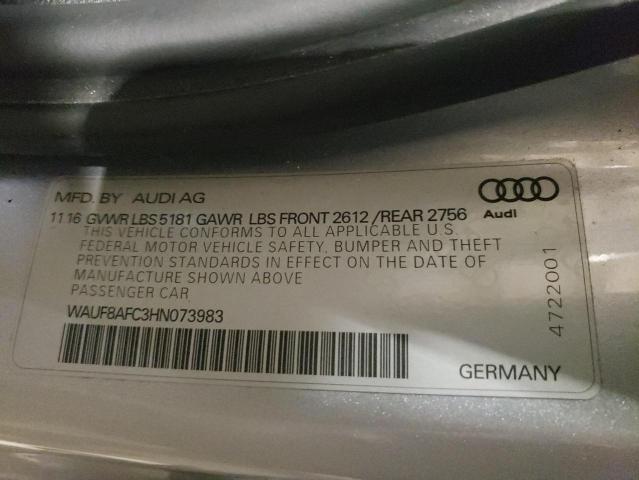 Photo 11 VIN: WAUF8AFC3HN073983 - AUDI A6 