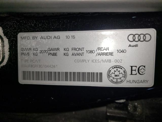 Photo 12 VIN: WAUF8GFF3G1044261 - AUDI A3 