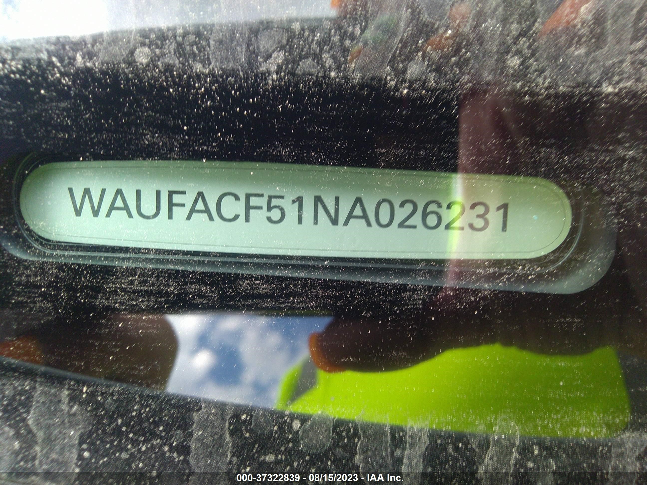 Photo 8 VIN: WAUFACF51NA026231 - AUDI A5 