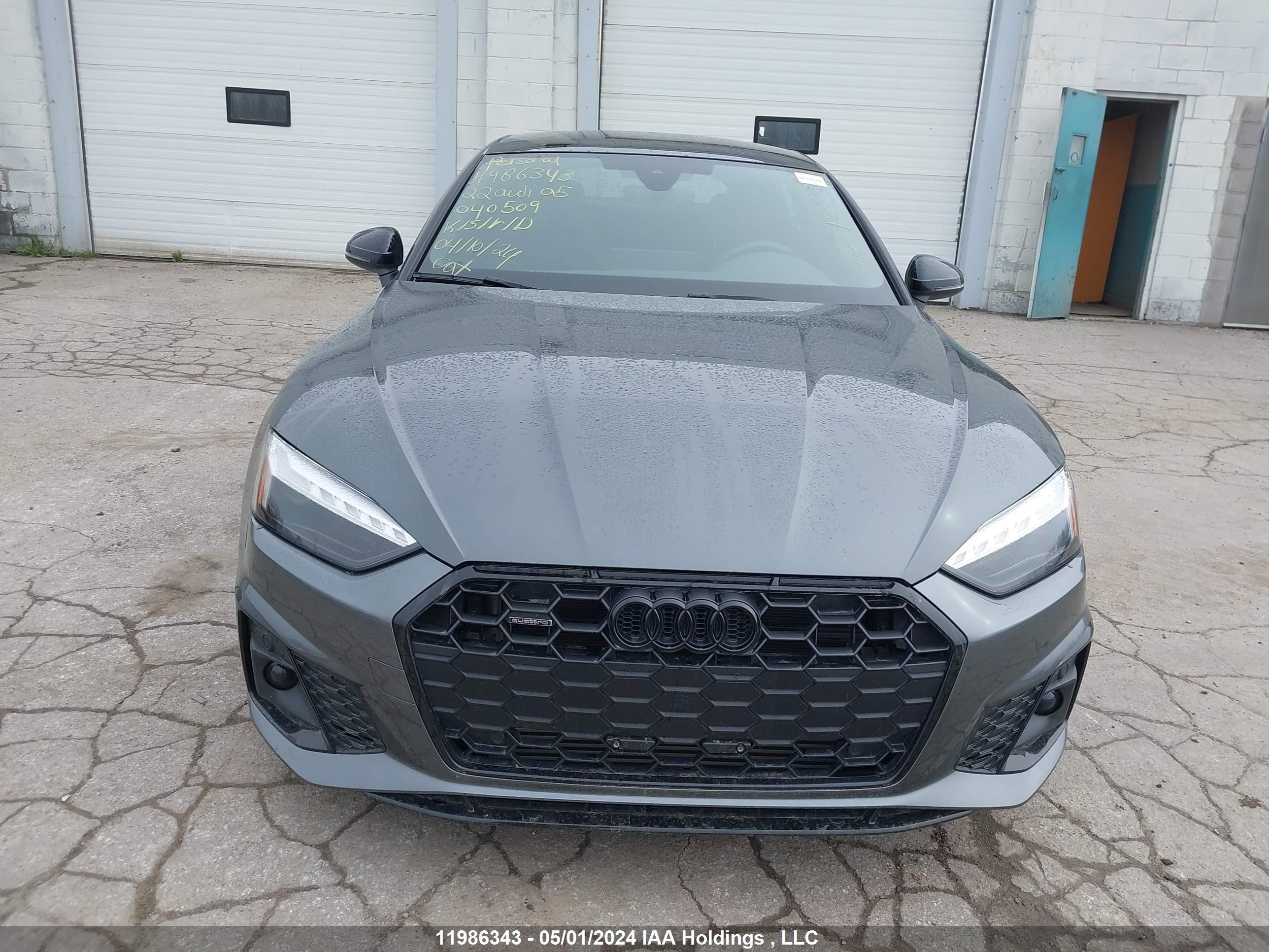 Photo 12 VIN: WAUFACF52NA040509 - AUDI A5 