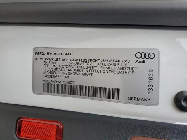 Photo 11 VIN: WAUFACF54PA050770 - AUDI A5 PREMIUM 