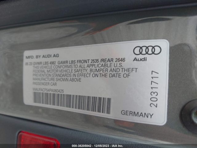 Photo 8 VIN: WAUFACF54PA060425 - AUDI A5 SPORTBACK 