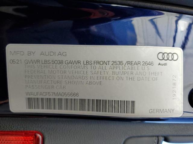 Photo 9 VIN: WAUFACF57MA055666 - AUDI A5 PREMIUM 