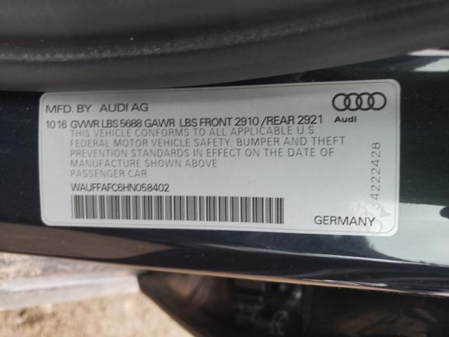 Photo 9 VIN: WAUFFAFC6HN058402 - AUDI S6 PREMIUM 