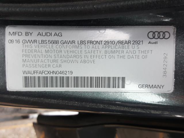 Photo 9 VIN: WAUFFAFCXHN046219 - AUDI S6 