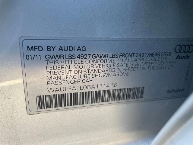 Photo 9 VIN: WAUFFAFL0BA111416 - AUDI A4 