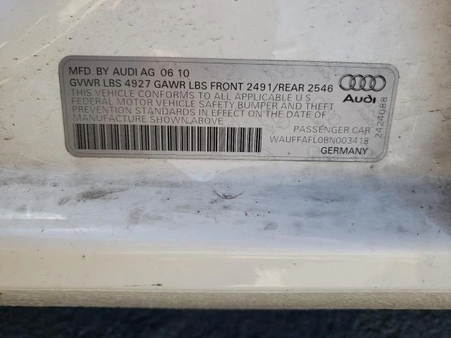 Photo 11 VIN: WAUFFAFL0BN003418 - AUDI A4 PREMIUM 