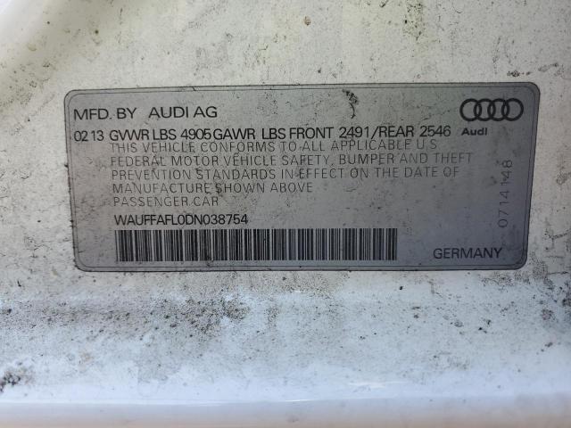 Photo 11 VIN: WAUFFAFL0DN038754 - AUDI A4 PREMIUM 