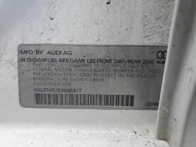 Photo 11 VIN: WAUFFAFL0DN045817 - AUDI A4 PREMIUM 