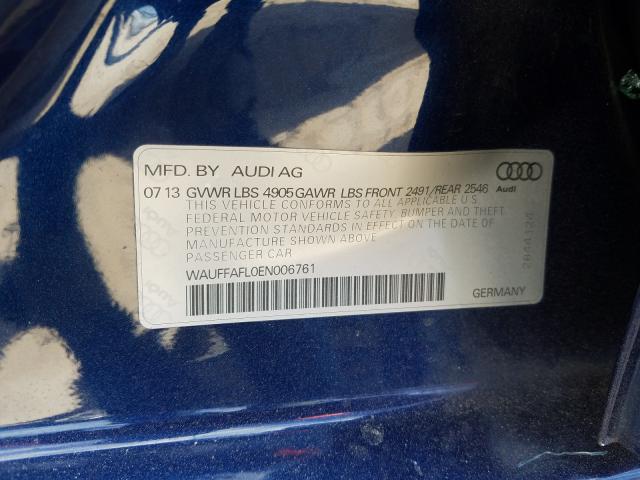 Photo 9 VIN: WAUFFAFL0EN006761 - AUDI A4 