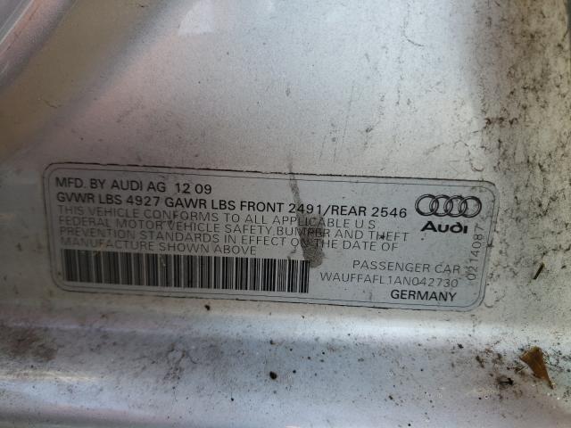 Photo 9 VIN: WAUFFAFL1AN042730 - AUDI A4 PREMIUM 