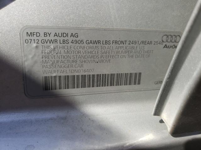 Photo 9 VIN: WAUFFAFL1DN016407 - AUDI A4 PREMIUM 