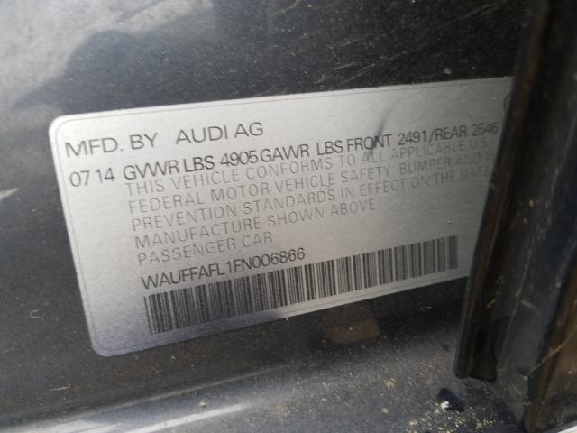 Photo 9 VIN: WAUFFAFL1FN006866 - AUDI A4 