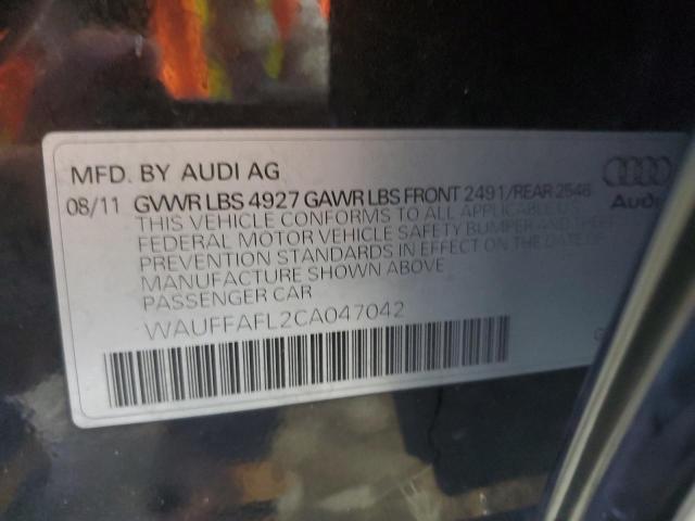 Photo 11 VIN: WAUFFAFL2CA047042 - AUDI A4 PREMIUM 