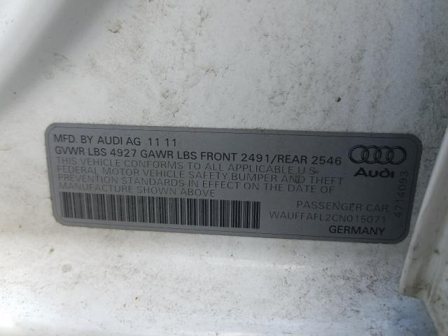 Photo 9 VIN: WAUFFAFL2CN015071 - AUDI A4 PREMIUM 