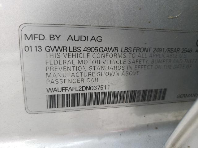 Photo 11 VIN: WAUFFAFL2DN037511 - AUDI A4 