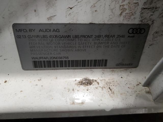 Photo 12 VIN: WAUFFAFL2DN038755 - AUDI A4 