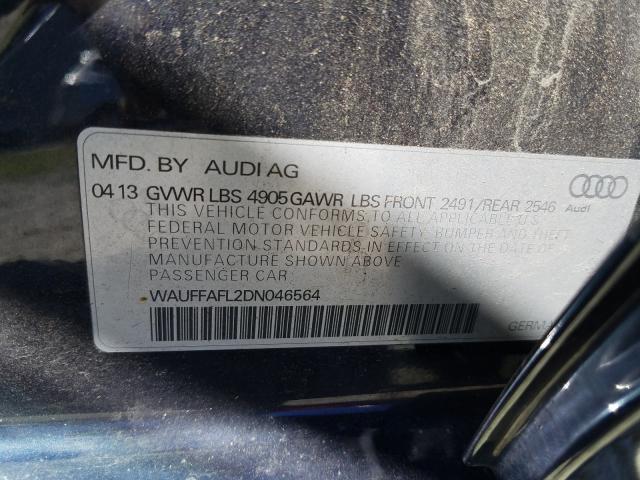 Photo 9 VIN: WAUFFAFL2DN046564 - AUDI A4 PREMIUM 