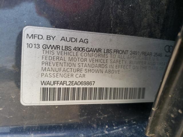 Photo 9 VIN: WAUFFAFL2EA069867 - AUDI A4 PREMIUM 