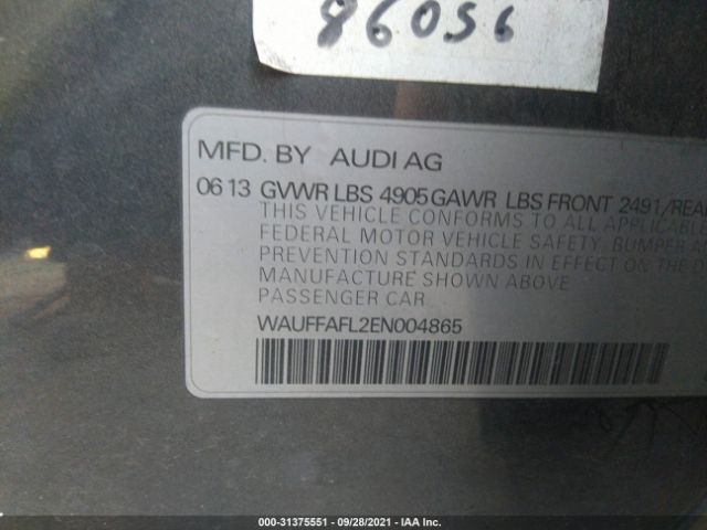 Photo 8 VIN: WAUFFAFL2EN004865 - AUDI A4 