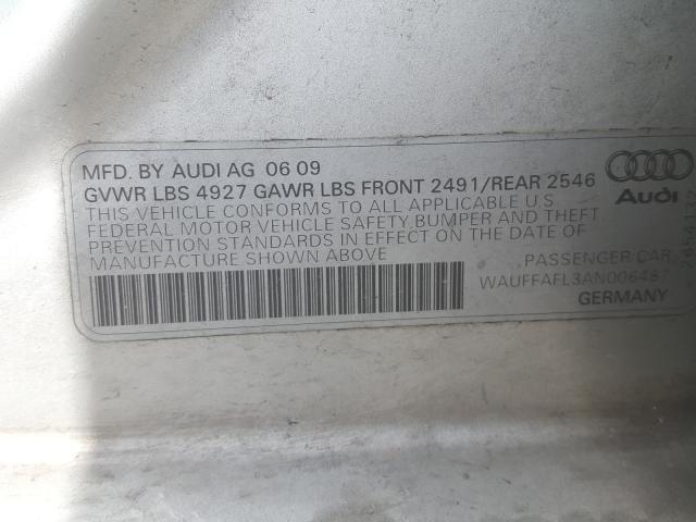 Photo 9 VIN: WAUFFAFL3AN006487 - AUDI A4 PREMIUM 