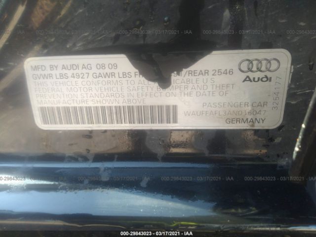 Photo 8 VIN: WAUFFAFL3AN016047 - AUDI A4 