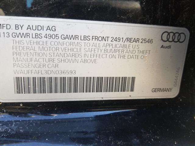 Photo 9 VIN: WAUFFAFL3DN036593 - AUDI A4 PREMIUM 