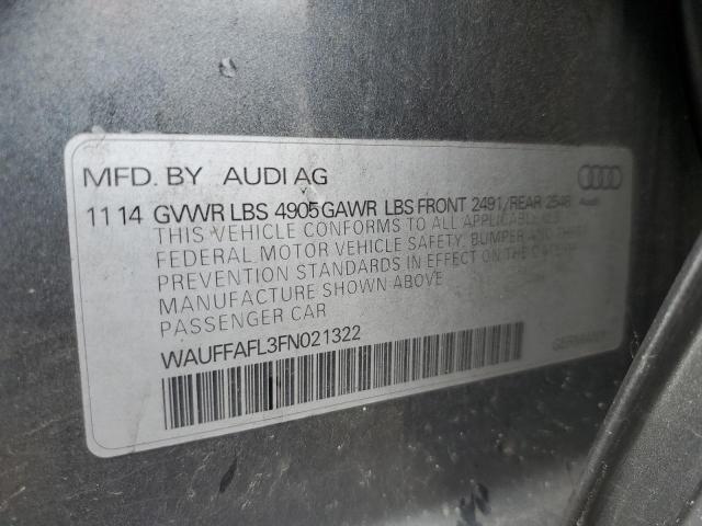 Photo 11 VIN: WAUFFAFL3FN021322 - AUDI A4 