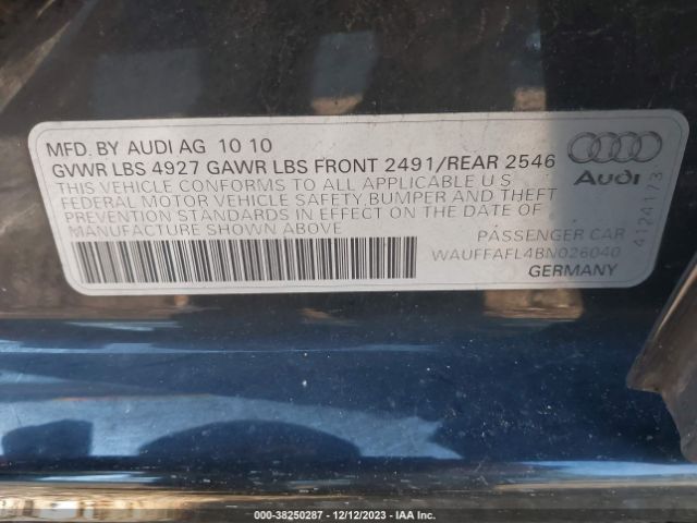 Photo 8 VIN: WAUFFAFL48N026040 - AUDI A4 QUATTRO AWD 