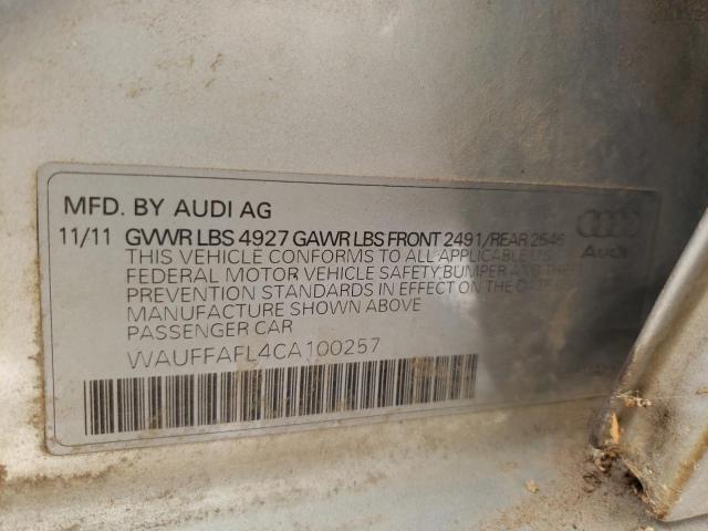 Photo 11 VIN: WAUFFAFL4CA100257 - AUDI A4 PREMIUM 