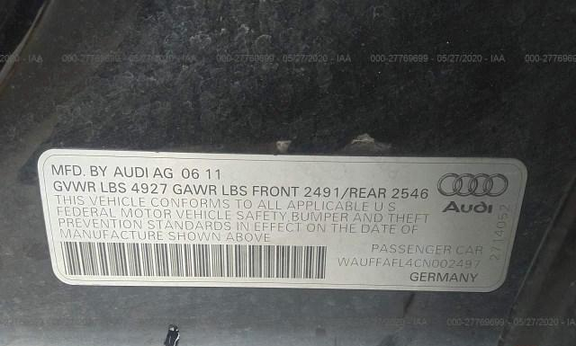 Photo 8 VIN: WAUFFAFL4CN002497 - AUDI A4 