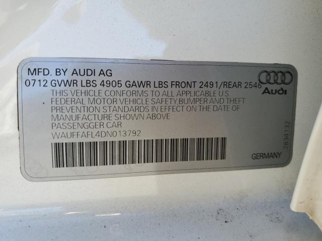 Photo 11 VIN: WAUFFAFL4DN013792 - AUDI A4 