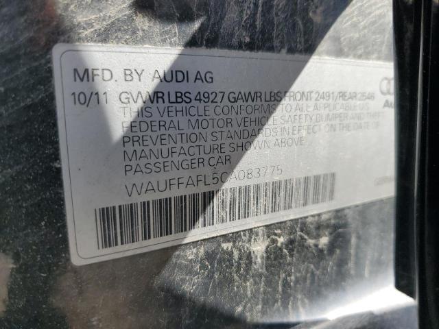 Photo 11 VIN: WAUFFAFL5CA083775 - AUDI A4 