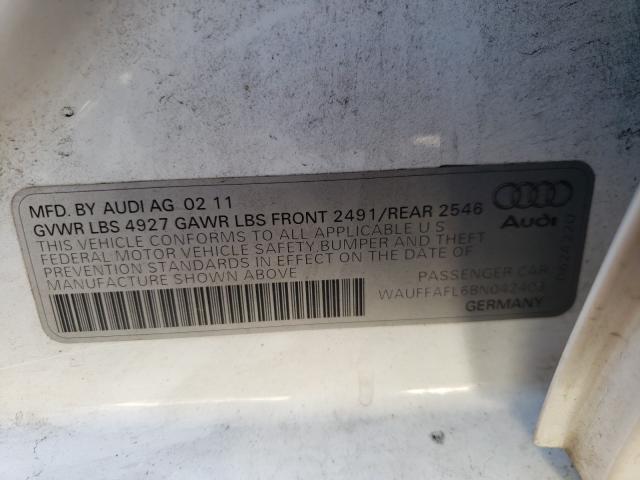 Photo 9 VIN: WAUFFAFL6BN042403 - AUDI A4 PREMIUM 