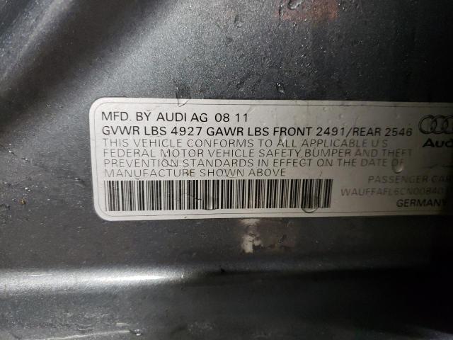 Photo 12 VIN: WAUFFAFL6CN008401 - AUDI A4 