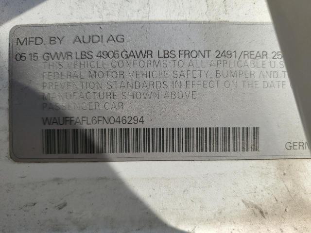 Photo 11 VIN: WAUFFAFL6FN046294 - AUDI A4 PREMIUM 