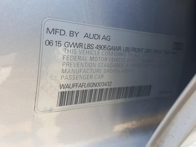 Photo 9 VIN: WAUFFAFL6GN003432 - AUDI A4 PREMIUM 