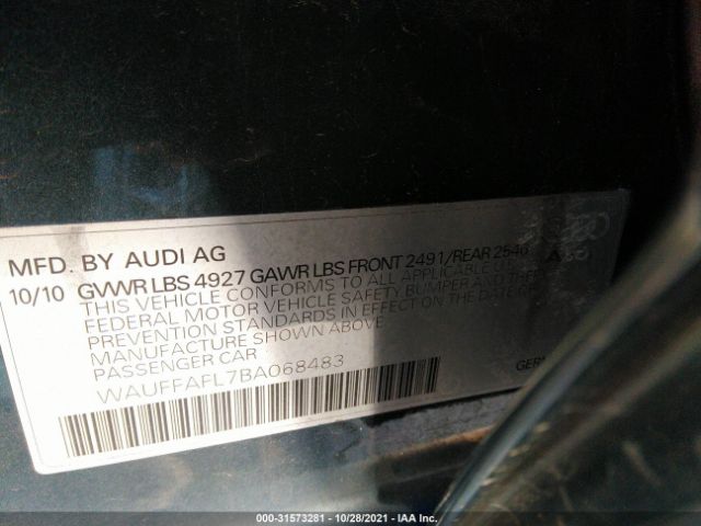 Photo 8 VIN: WAUFFAFL7BA068483 - AUDI A4 