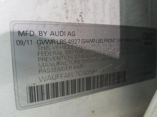 Photo 9 VIN: WAUFFAFL7CA058473 - AUDI A4 PREMIUM 