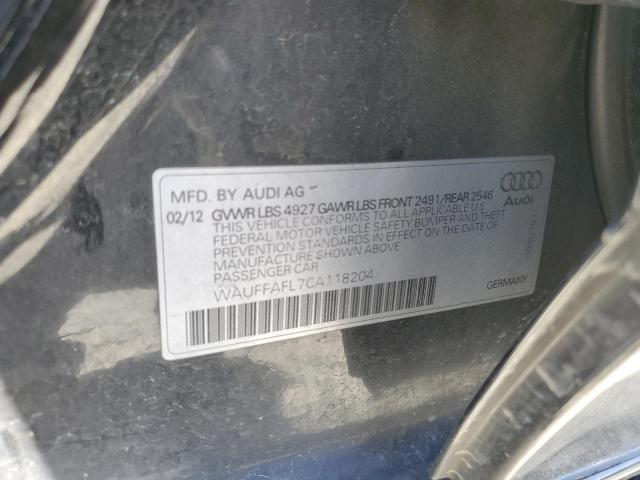 Photo 11 VIN: WAUFFAFL7CA118204 - AUDI A4 