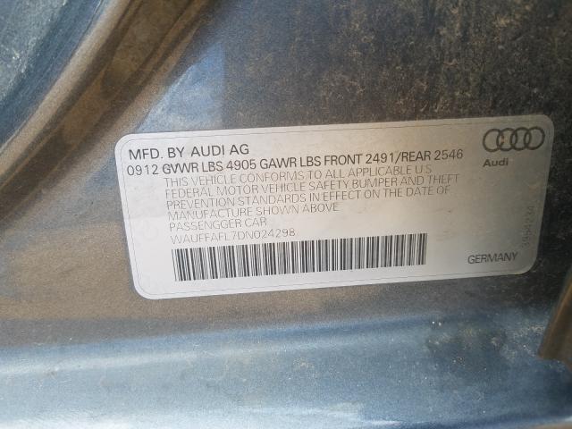 Photo 9 VIN: WAUFFAFL7DN024298 - AUDI A4 PREMIUM 