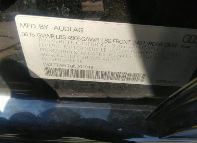 Photo 8 VIN: WAUFFAFL7GN001916 - AUDI A4 