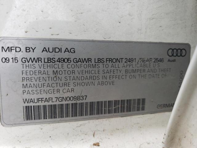 Photo 11 VIN: WAUFFAFL7GN009837 - AUDI A4 