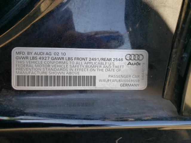 Photo 11 VIN: WAUFFAFL8AN049559 - AUDI A4 PREMIUM 