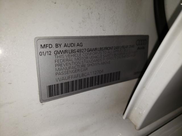 Photo 9 VIN: WAUFFAFL8CA112704 - AUDI A4 PREMIUM 