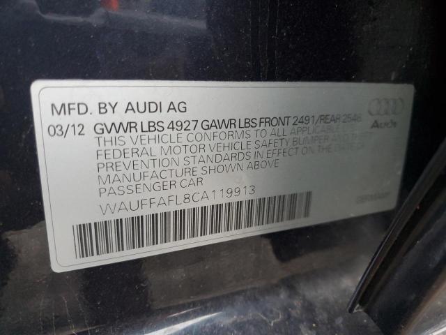 Photo 11 VIN: WAUFFAFL8CA119913 - AUDI A4 