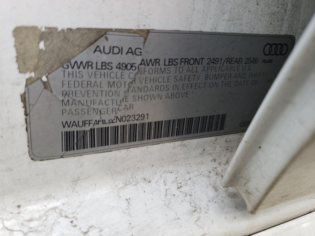 Photo 12 VIN: WAUFFAFL8EN023291 - AUDI A4 