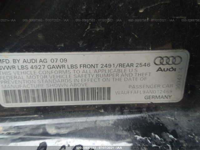 Photo 8 VIN: WAUFFAFL9AN012469 - AUDI A4 