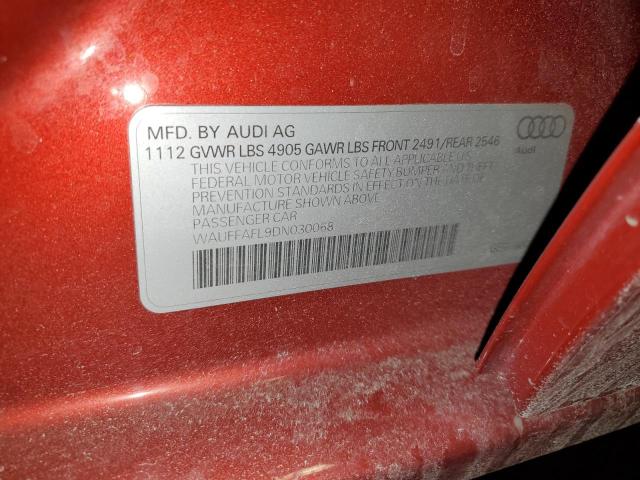 Photo 12 VIN: WAUFFAFL9DN030068 - AUDI A4 