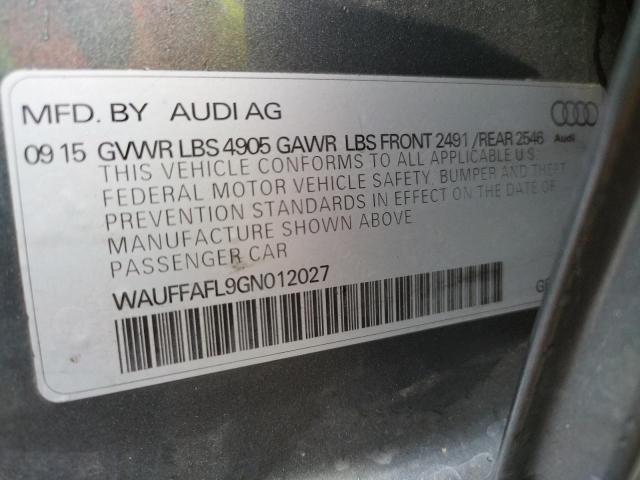 Photo 9 VIN: WAUFFAFL9GN012027 - AUDI A4 